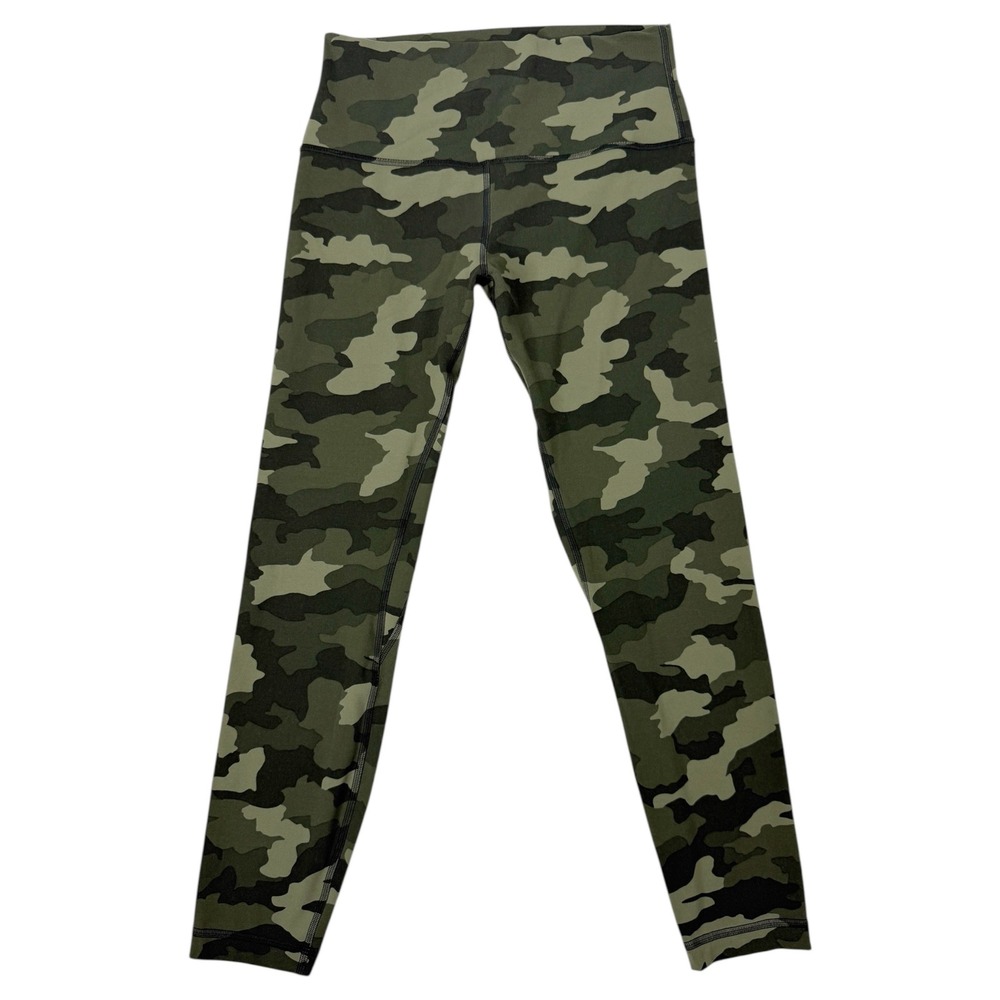 LULULEMON Align HR 28" Heritage 365 Camo Medium Olive Nulu‎ Yoga Leggings Size 8